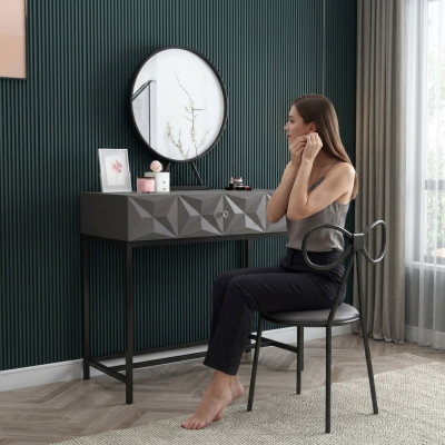 Tisch Klassische Konsole Spiegel Schminktisch Schlafzimmer Hocker Set Kommode