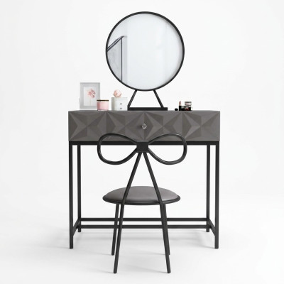 Tisch Klassische Konsole Spiegel Schminktisch Schlafzimmer Hocker Set Kommode