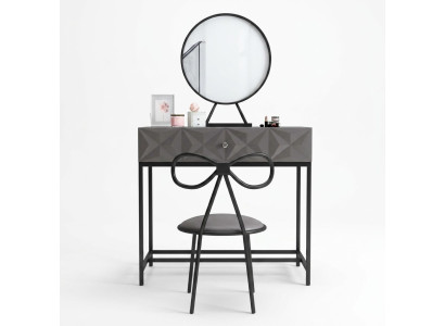 Tisch Klassische Konsole Spiegel Schminktisch Schlafzimmer Hocker Set Kommode
