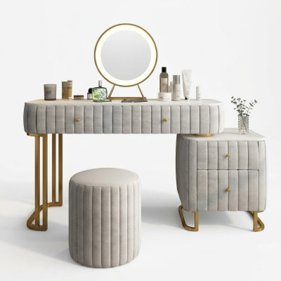 Schminktisch Spiegel Hocker Komplett Kommode Schlafzimmer Luxusmöbel