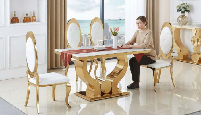 Esstisch Esszimmer Set Essgruppe Klassischer Tisch 5tlg Set Stuhl neu