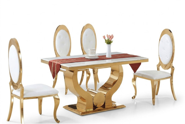 Esstisch Esszimmer Set Essgruppe Klassischer Tisch 5tlg Set Stuhl neu