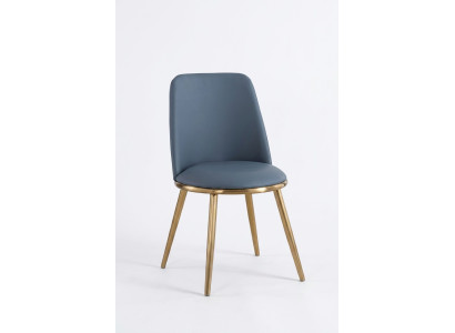 Esstisch Stühle Luxus Stoff Edelstahl Design Stuhl Lehnstuhl Polster Neu