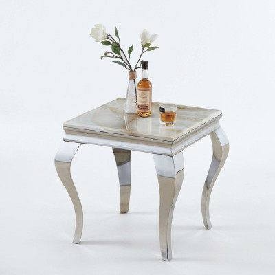 Beistelltisch Tisch Couchtisch Sofa Tische Wohnzimmer Design Edelstahl