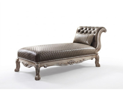 Liege Klassische Leder Luxus Liegen Liegesessel Chesterfield Chaiselongue
