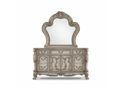 Anrichte Silber Barock Holz Stil klassisch Italienische Möbel Design Kommode Neu