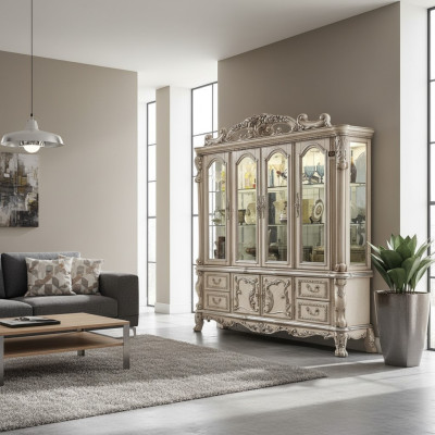 klassisch Design Vitrine Glasschrank Vitrinen Schrank Schaukasten Regal Barock