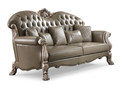 Sofa Dreisitzer Couch Polster Design Moderne 3er Sitz Sofas Zimmer Möbel Beige