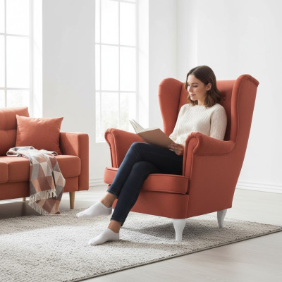 Sessel Polster Sitzer Design Couch Sofa Relax Stoff Lounge Luxus Fernseh Club