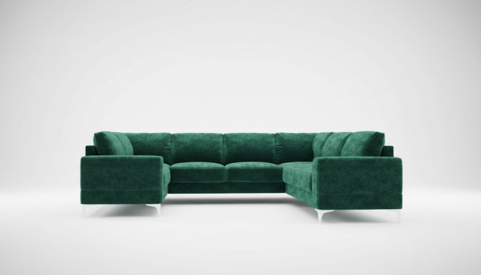 Wohnlandschaft Polsterecke Sofa Couch Sofas Neu Wohnzimmer Samt Ecksofa U-Form