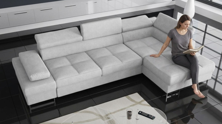 Sofas L Form Sofa Couch Polster Wohnlandschaft Design Ecksofa Textil Leder Neu