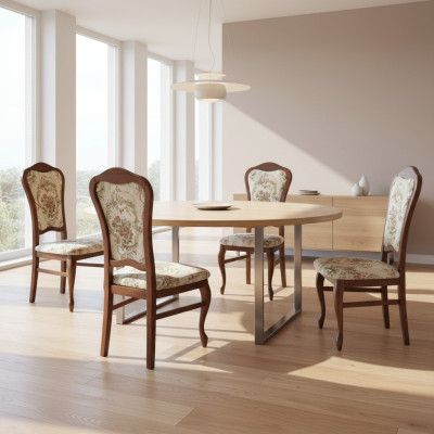 Stuhl Polster Design Lounge Küche Sitz Lehn Garnitur Sessel Neu 4x Stühle Neu