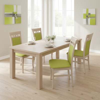 Garnitur Sessel Neu 4x Stühle Stuhl Polster Design Lounge Küchen Sitz Esszimmer