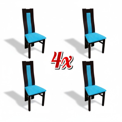 Garnitur Sitz Polster Holz 4x Stühle Wohnzimmer Neu Ess Zimmer Gruppe Set Stuhl
