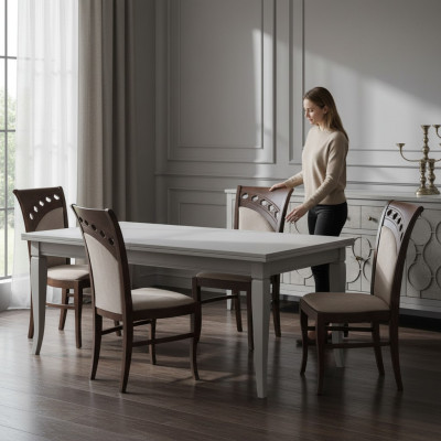 Design Stuhl 4x Gruppe Sessel Stühle Set Samt Textil Neu Esszimmer Restaurant