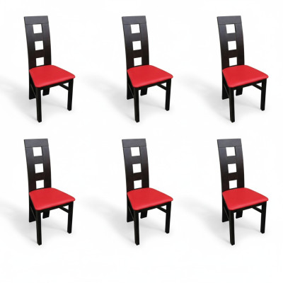 Design Set 6x Sessel Stuhl GruppeTextil Polster Stühle Gastro Esszimmer Stoff