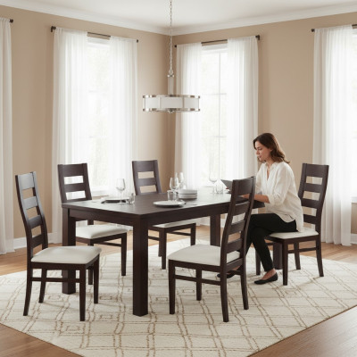 Gruppe Stoff Textil Neu Esszimmer Restaurant Design Stuhl 6x Stühle Set Sessel