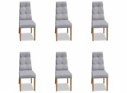Esszimmer Stuhl Garnitur Sessel Polster Design 6x Stühle Gruppe Set Lehnstuhl