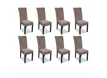 Mehrfarbige Chesterfield x8 Stühle Designer Luxus Sessel Polsterstühle Lehnstühle