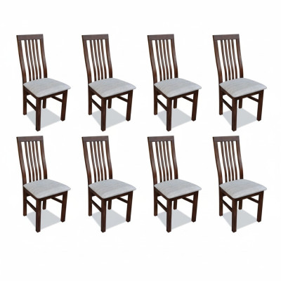 Esszimmer Stoff Möbel Sessel Set 8x Stuhl Design Lehnstuhl Polster Stühle Gastro