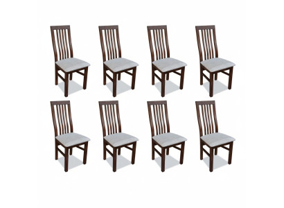 Esszimmer Stoff Möbel Sessel Set 8x Stuhl Design Lehnstuhl Polster Stühle Gastro