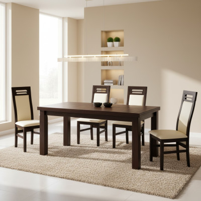 Garnitur Komplett K65 4x Designer Stuhl Set Esszimmer Textil Polster Sitz Stühle