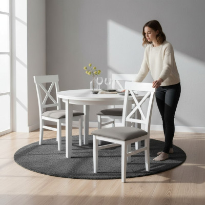 Polster Stuhl Set Gruppe Stühle Essgruppe Garnitur 6xGruppen Textil Sessel Küche