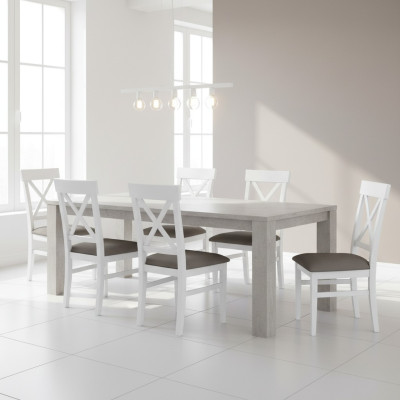 Polster Stuhl Set Gruppe Stühle Essgruppe Garnitur 6xGruppen Textil Sessel Küche