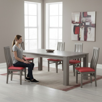 Esszimmer Garnitur 6x Stück Esszimmer Stuhl Set Stühle Garnitur Komplett Gruppe