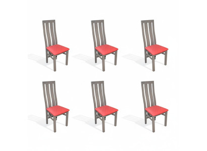 Esszimmer Garnitur 6x Stück Esszimmer Stuhl Set Stühle Garnitur Komplett Gruppe