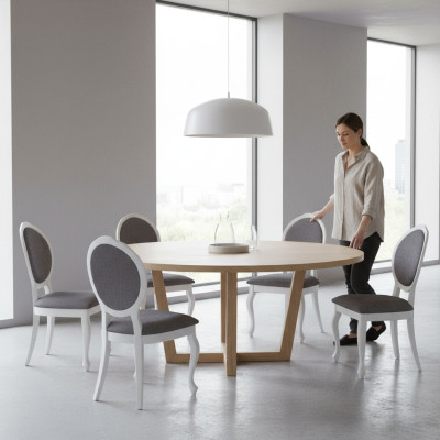 Esszimmer Stuhl Set Garnitur Lehn Stühle Komplett Gruppe Wohnzimmer 6x Stück Neu