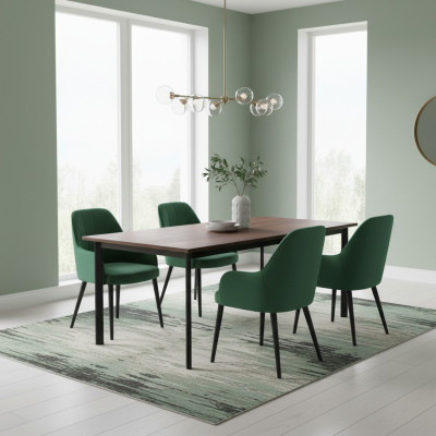 Esszimmer Stuhl Stühle Sitz Massiv Modern Holz Sessel Set 6x Luxus Restaurant