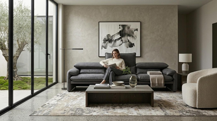 Design Sofas xxl Sofa 4 Sitzer Textil Big Neu Wohnzimmer Couch Polster