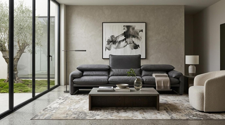 Design Sofas xxl Sofa 4 Sitzer Textil Big Neu Wohnzimmer Couch Polster