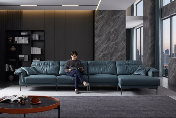 Wohnzimmer L-Form Modern Elegant Wohnlandschaft Design Sofa Couch Polsterung