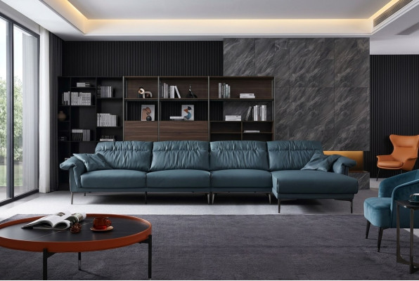 Wohnzimmer L-Form Modern Elegant Wohnlandschaft Design Sofa Couch Polsterung