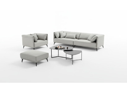 Wohnzimmer Sofas Couches Polsterung 4 Sitzer Grau Design Xxl Big Sofa