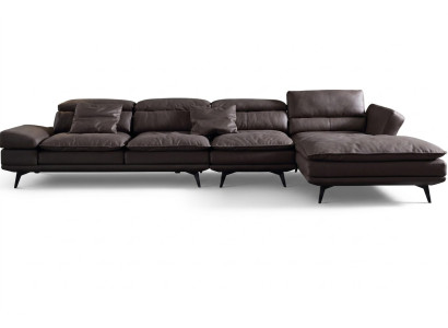 Wohnzimmer L-Form Modern Braun Design Sofas Neu Ecksofa Polsterung
