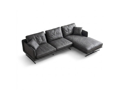 Italienische Möbel Wohnzimmer Soft Style Couchen Design Ecksofa L-Form