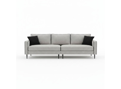 Design Sofa 4 Sitz Polster Couchen Textil Wohnzimmer Garnitur Möbel