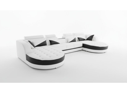 Wohnlandschaft Eck Sofa Design Modern Sofa Couchen Ecksofa U-Form Stoff Couch