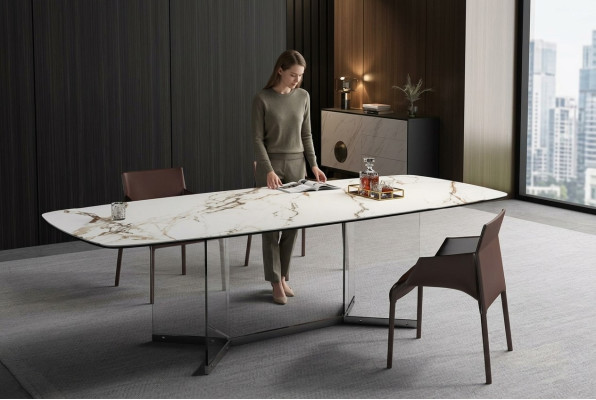 Design Marmortisch Wohn Tische Ess Zimmer Edelstahl Tisch Moderner Esstisch