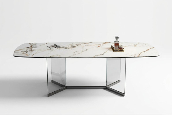 Design Marmortisch Wohn Tische Ess Zimmer Edelstahl Tisch Moderner Esstisch