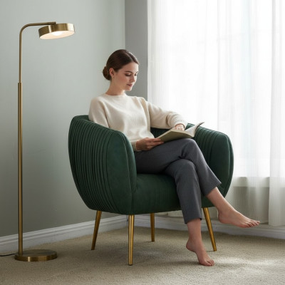 Luxus Wohnzimmer Neu Relax Sessel Metall Design Polster Lounge Club