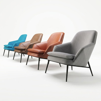Sessel Design Couch Sofa Relax Textil Lounge Luxus Leder Club Polster