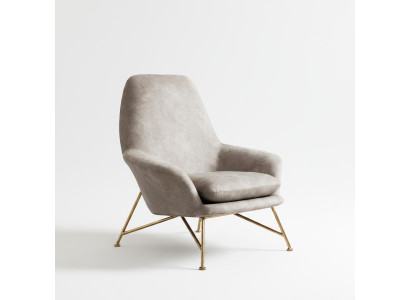 Wohnzimmer Lounge Club Relax Sofa Beige Design Möbel Esszimmer Sessel