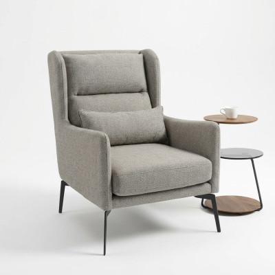 Sessel Stuhl Polster Fernseh leder Textil Holz Stoff Design Lounge Club Relax