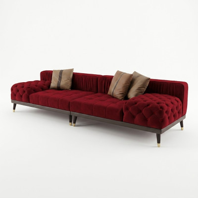 Chesterfield Big Sofa Luxus Möbel Couch Polster Sofas Sofa 4 Sitzer