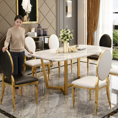 Design Esstisch Moderne Marmor Esszimmer Wohnzimmer Küche Tische Tisch