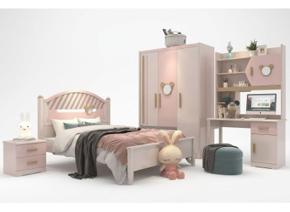 Kinderzimmer Jugendzimmer Schlafzimmer Möbel Komplett Set Nachttisch Neu 4tlg